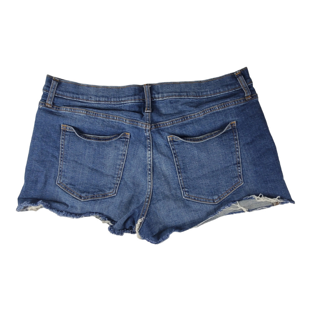 GAP Denim 3" Jean Shorts Size 30 Dark Indigo Frayed Raw Hem Festival Cutoff Y2k - Picture 4 of 11